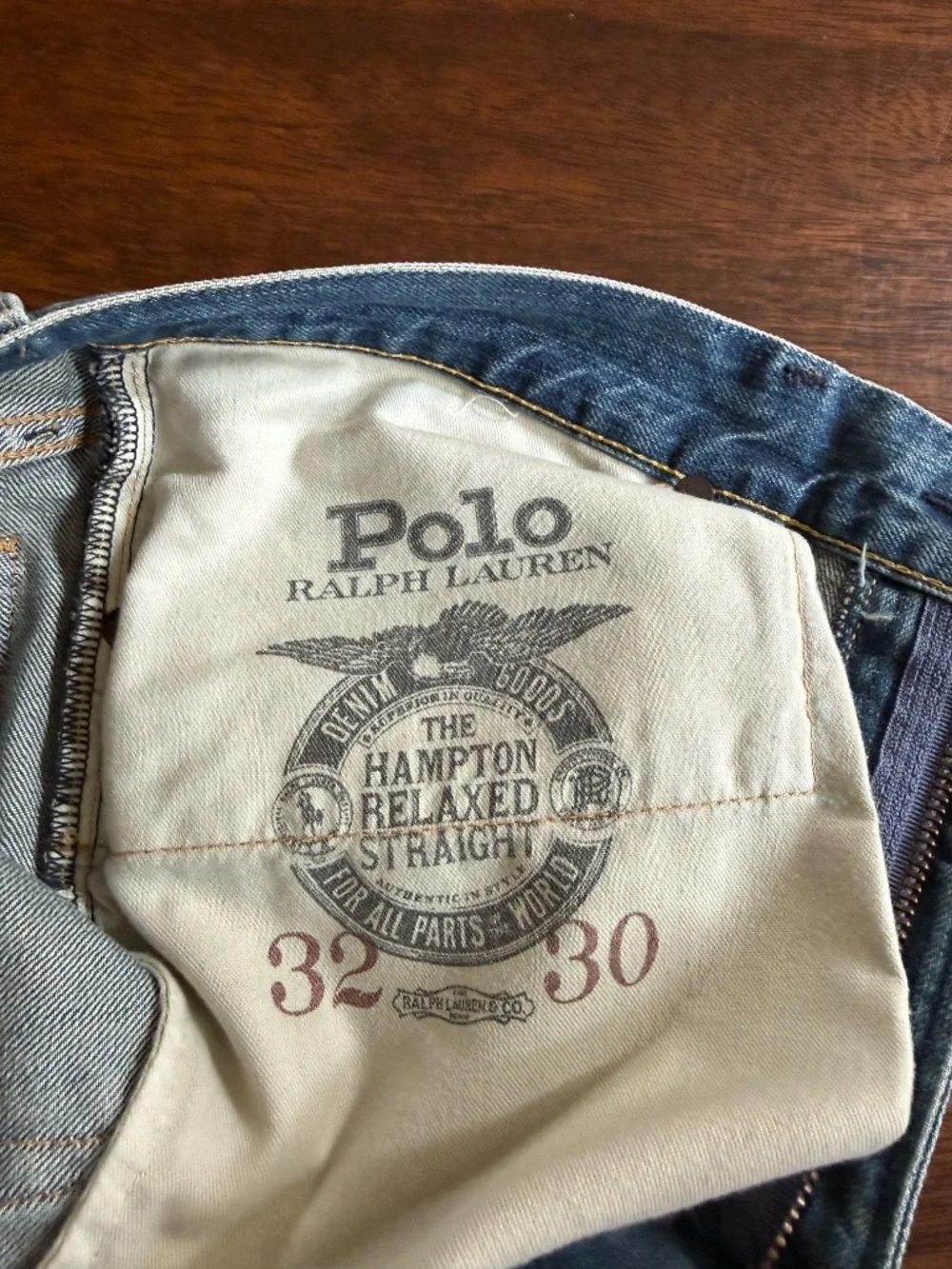 Polo Ralph Lauren hampton relaxed straight fit jeans 32 x 30